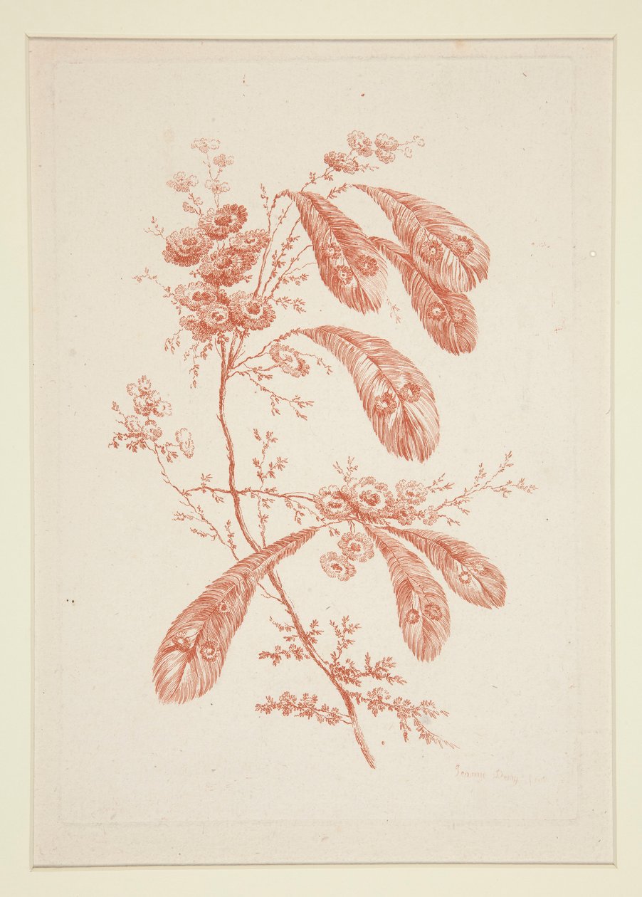 Uten tittel (Ideelle blomster), fra et sett på seks av Jeanne Deny