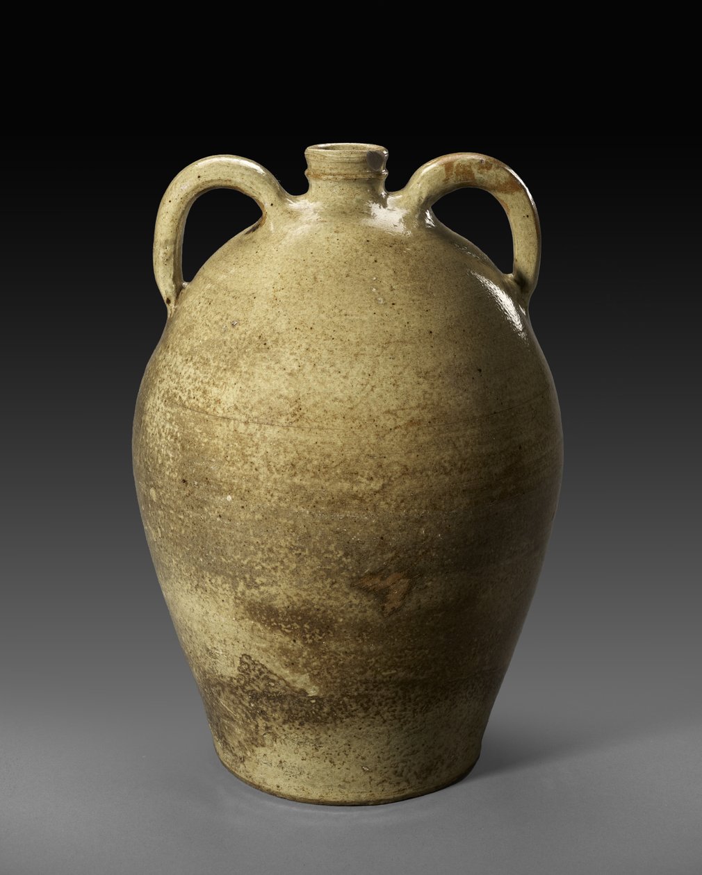 Kanne, c. 1850 (alkalisk glasert steintøy) av Jefferson S. Nash Pottery