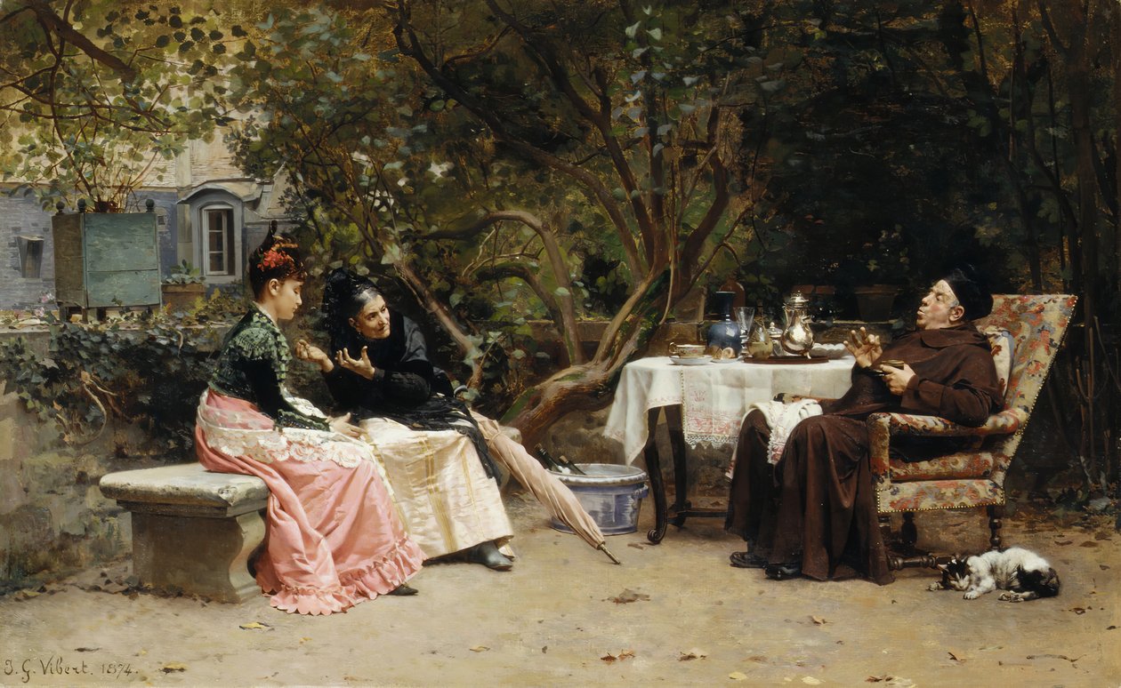Reprimanden, 1874. av Jehan Georges Vibert