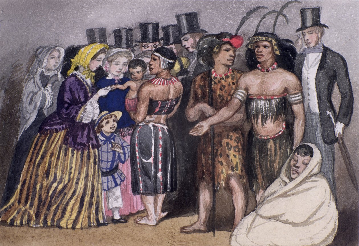 Møte zuluene i London, 1853 av Jemima Blackburn