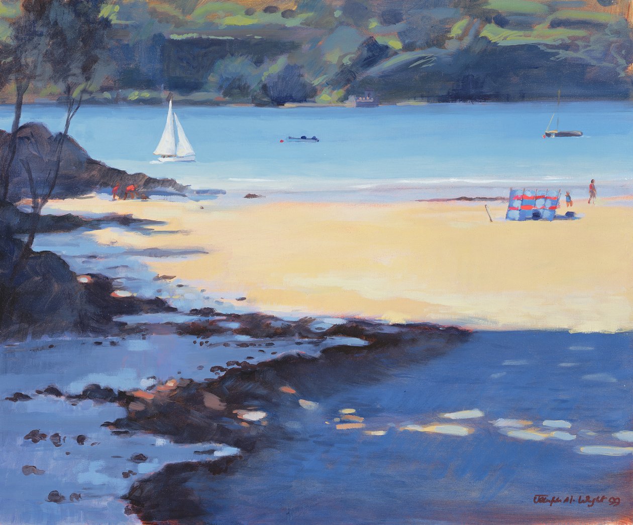 Millbay, Salcombe, 1998 av Jennifer Wright