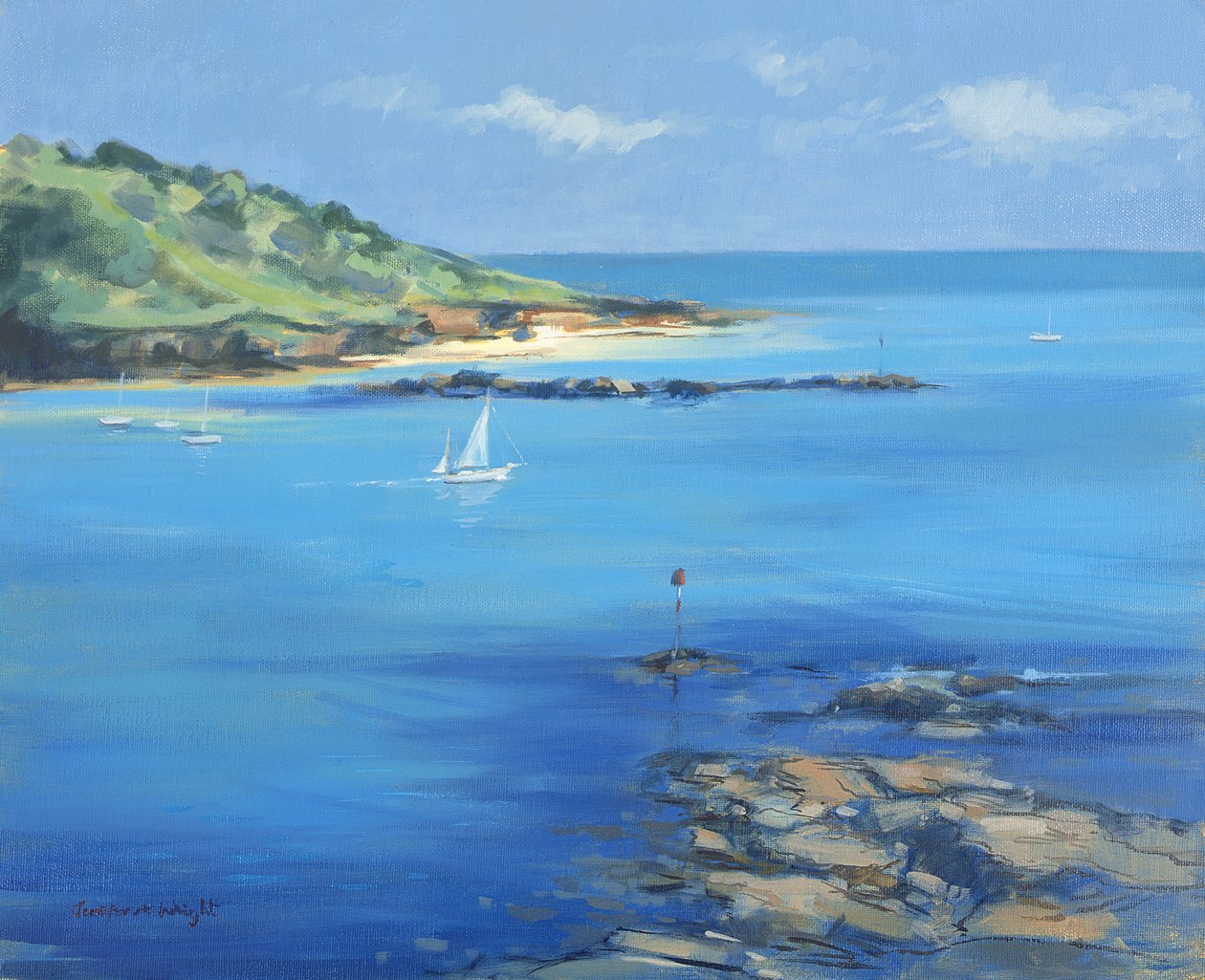 Seiler ut av Salcombe, 2000 av Jennifer Wright
