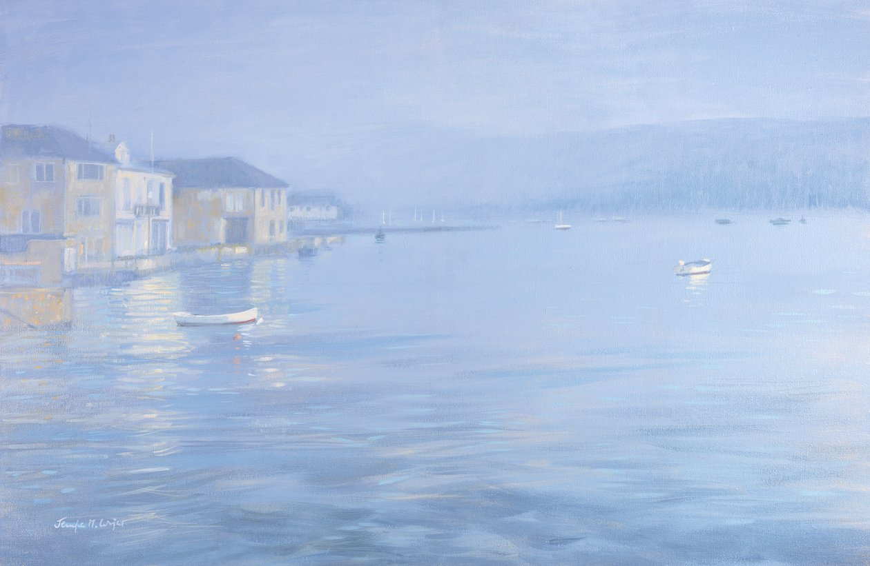 Salcombe - Misty Morning, 1998 av Jennifer Wright