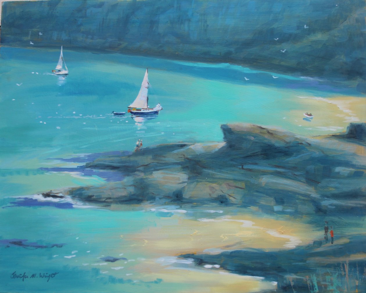 Salcombe Starehole Bay av Jennifer Wright