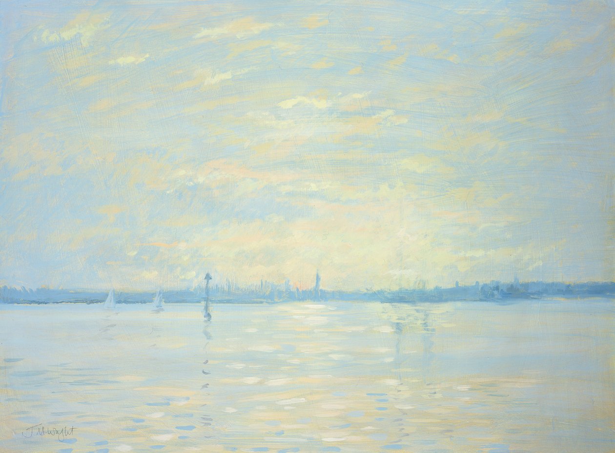 Southampton Water, solnedgang, 1999 av Jennifer Wright