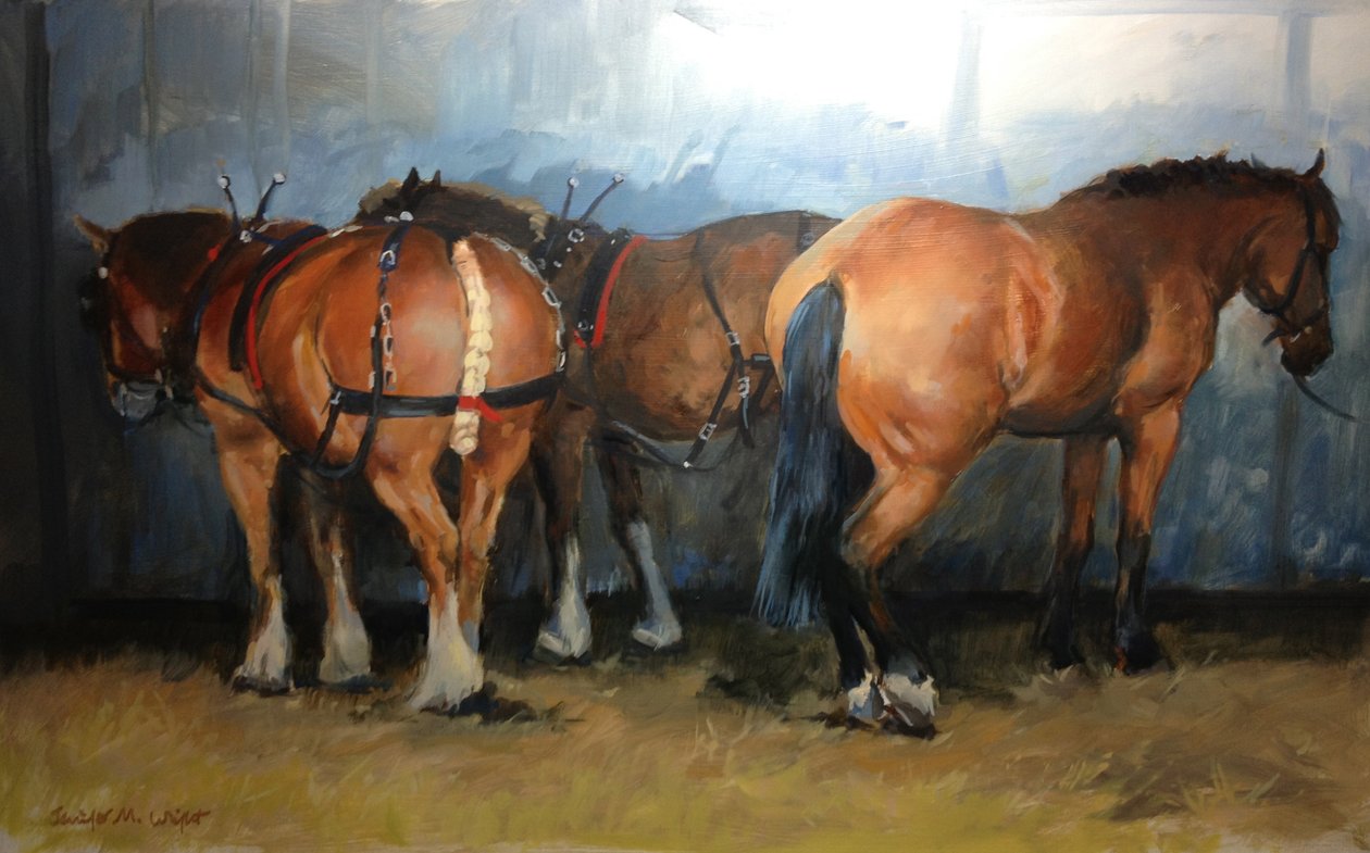 Horses - Heavy Horses - Chertsey Show, 2012 av Jennifer Wright
