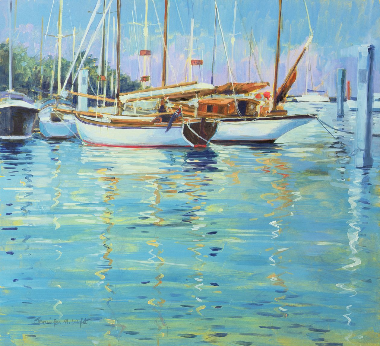 Yarmouth, Old Gaffers, 2000 av Jennifer Wright