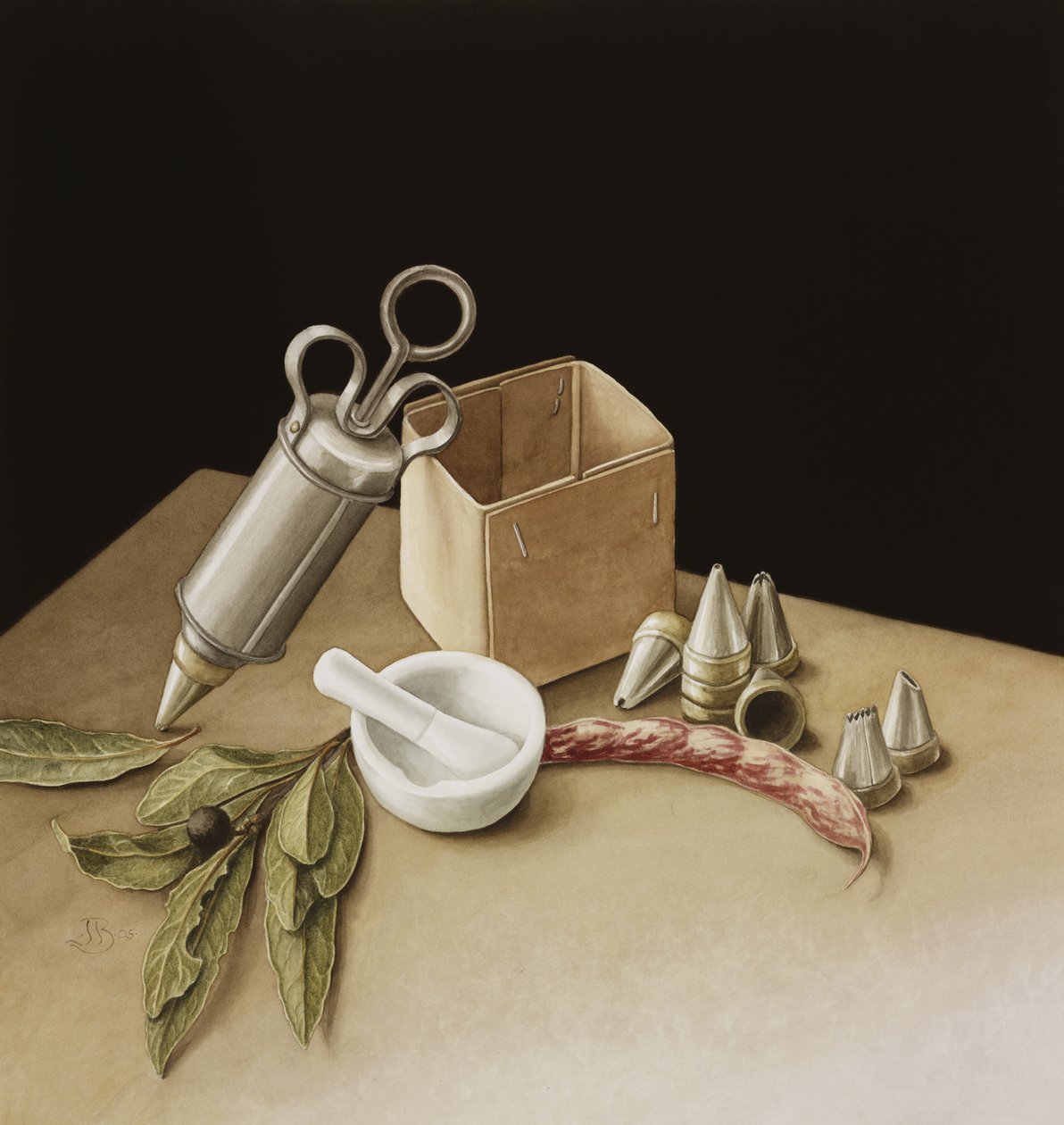 Kitchen Geometry, 2005 (wc på papir) av Jenny Barron