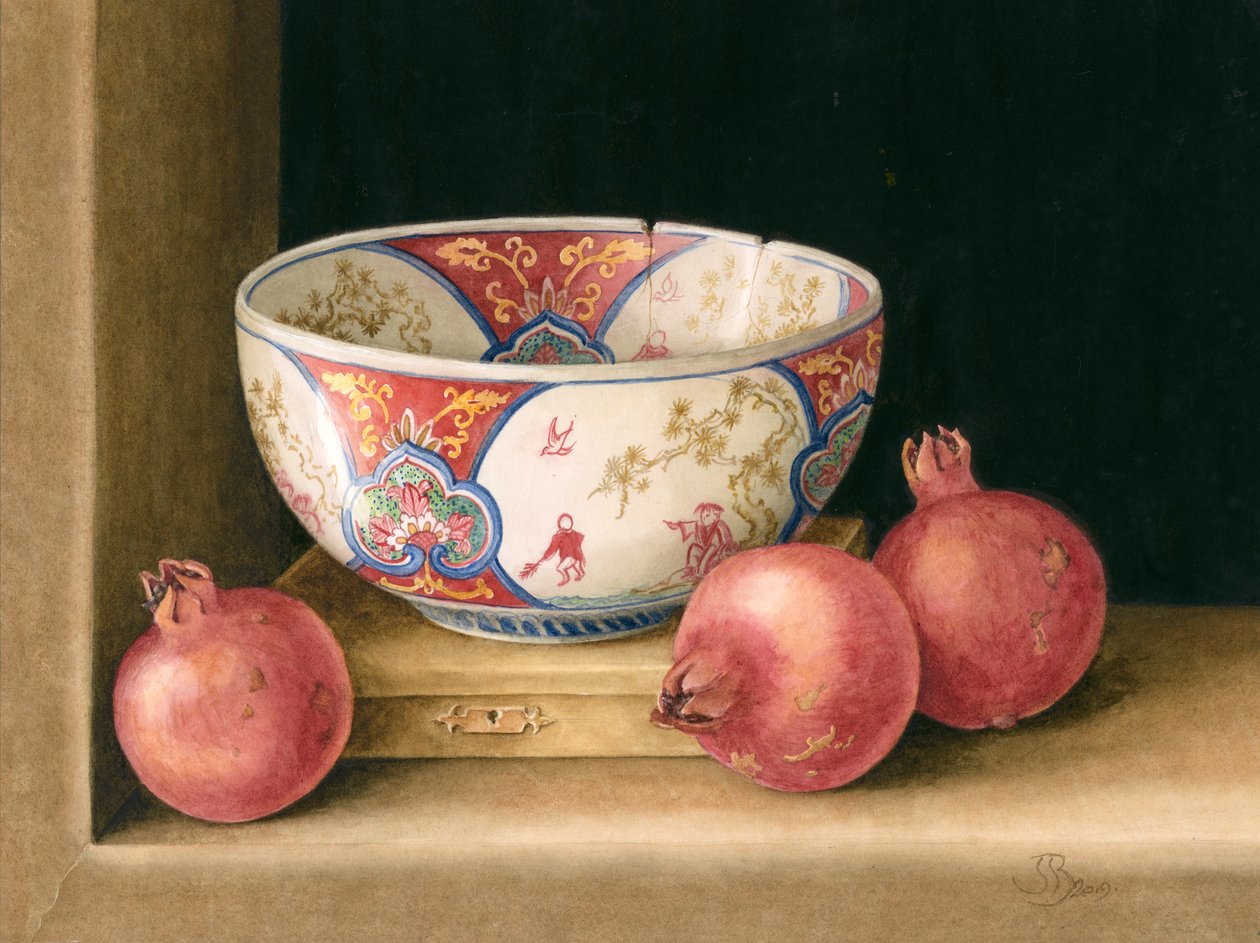 Granateple og bolle av Jenny Barron