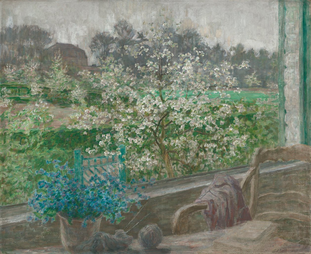 Mitt vindu, ca. 1910 (olje på lerret) av Jenny Montigny