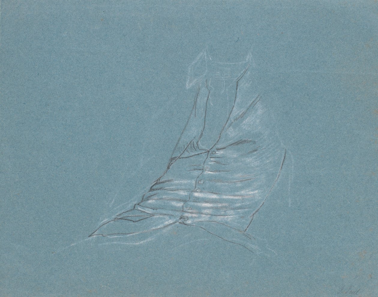 Herrevest i silke, studie for portrettet av Jean-Alphonse Turrettini av Jens Juel