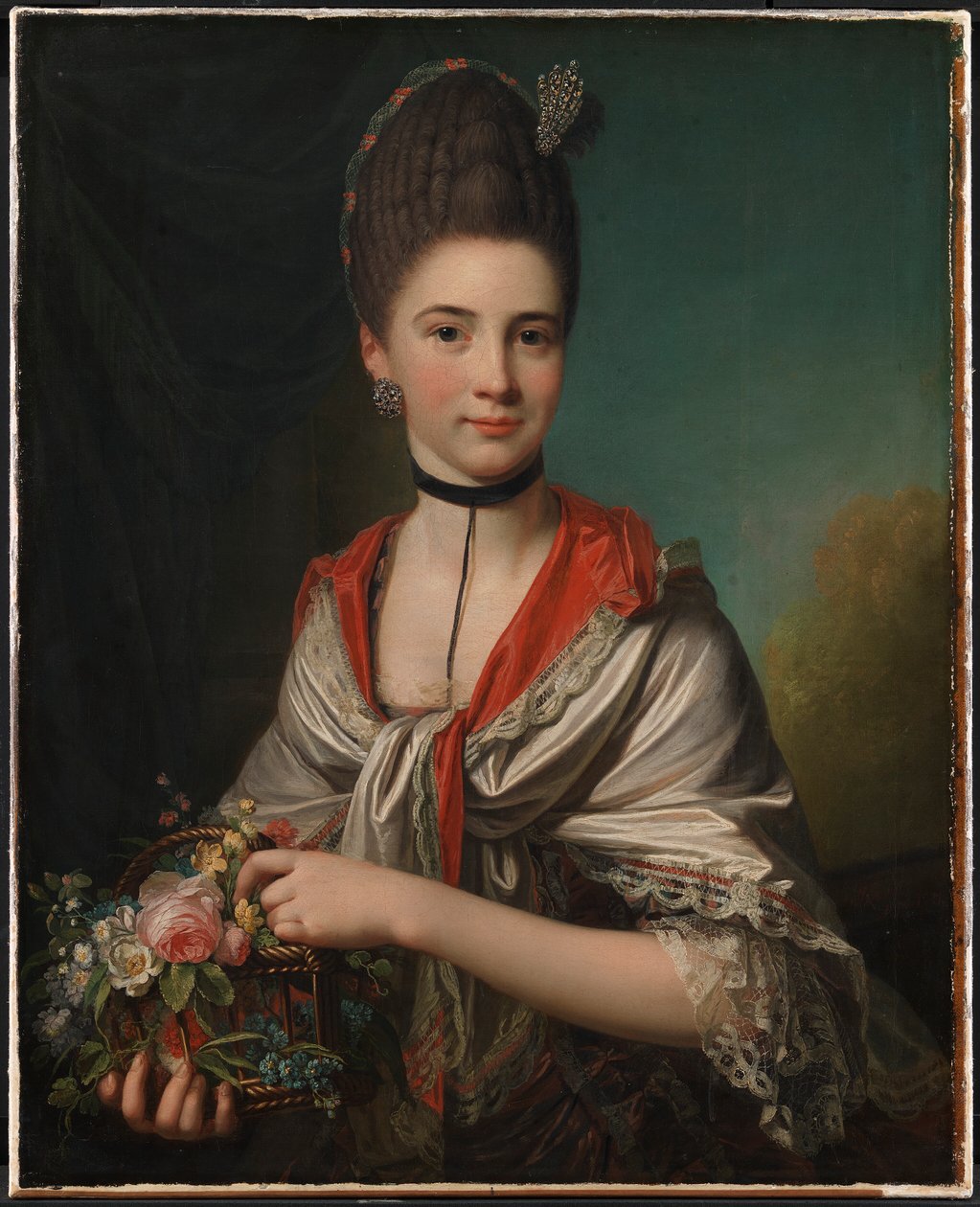 Portrett av Anna Elisabeth Battier, født Storp av Jens Juel