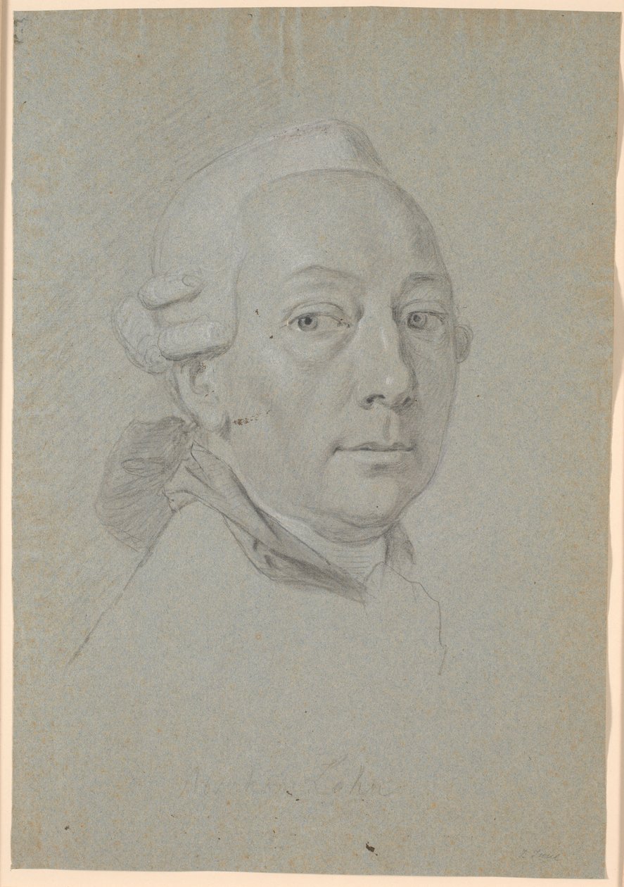 Studie til portrettet av Poul Abraham Lehn av Jens Juel