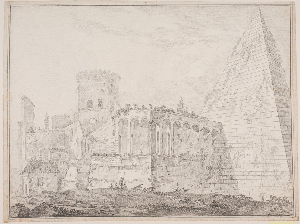Cestiuspyramiden ved Porta S. Paulus av Jens Petersen Lund