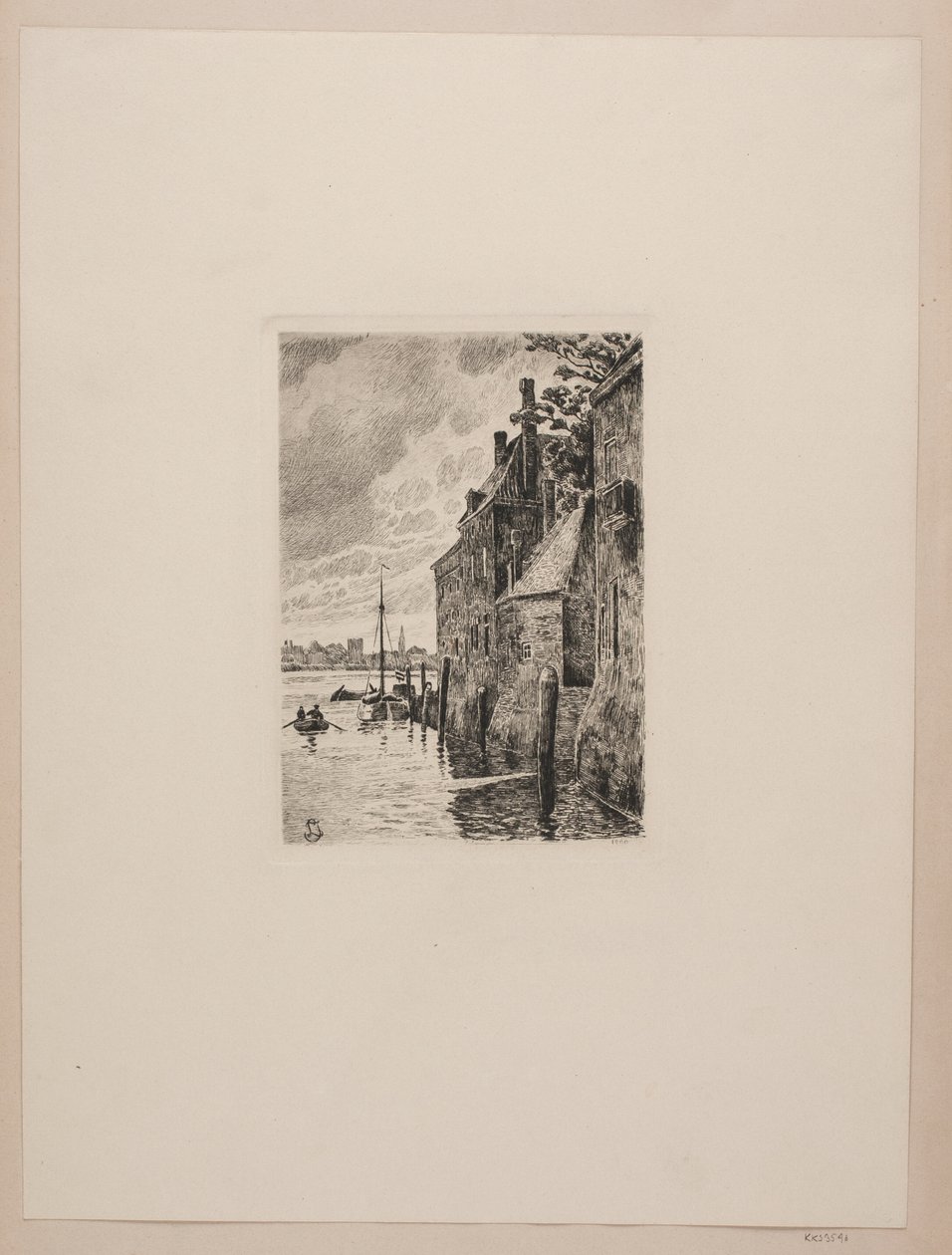 Gamle hus i Dordrecht av Jensen