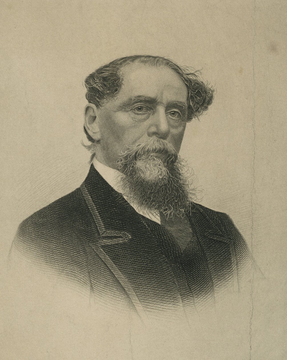 Charles Dickens, gravert av E. G. Williams und Bros. for Demorests Monthly Magazine av Jeremiah Gurney