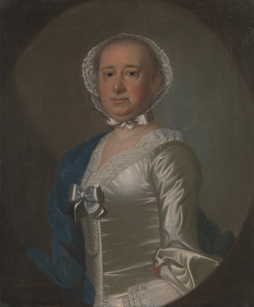 Fru Gabriel Manigault, 1757. av Jeremiah Theus