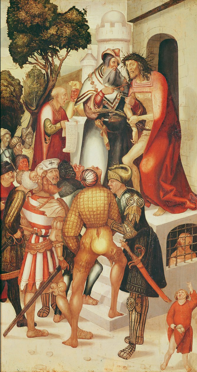 Ecce Homo, fra Herrenberg-altertavlen, 1519 av Jerg Ratgeb