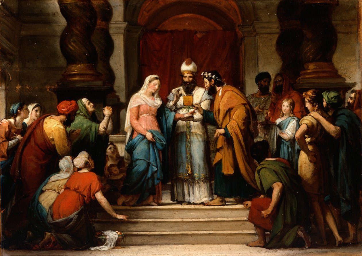 Jomfruens ekteskap, 1833 av Jérôme Martin Langlois