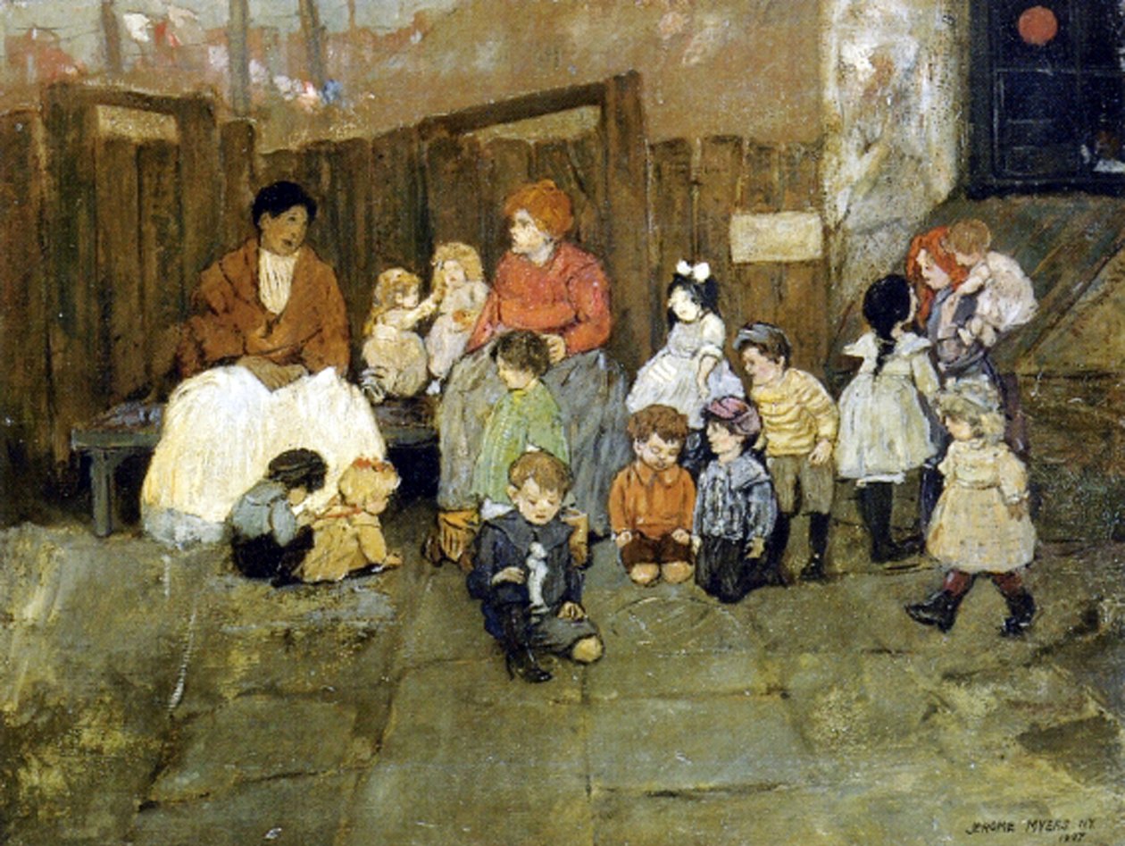 Gatebarn, 1907 av Jerome Myers