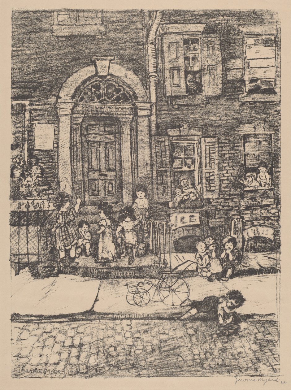 Gatescene (New York) av Jerome Myers