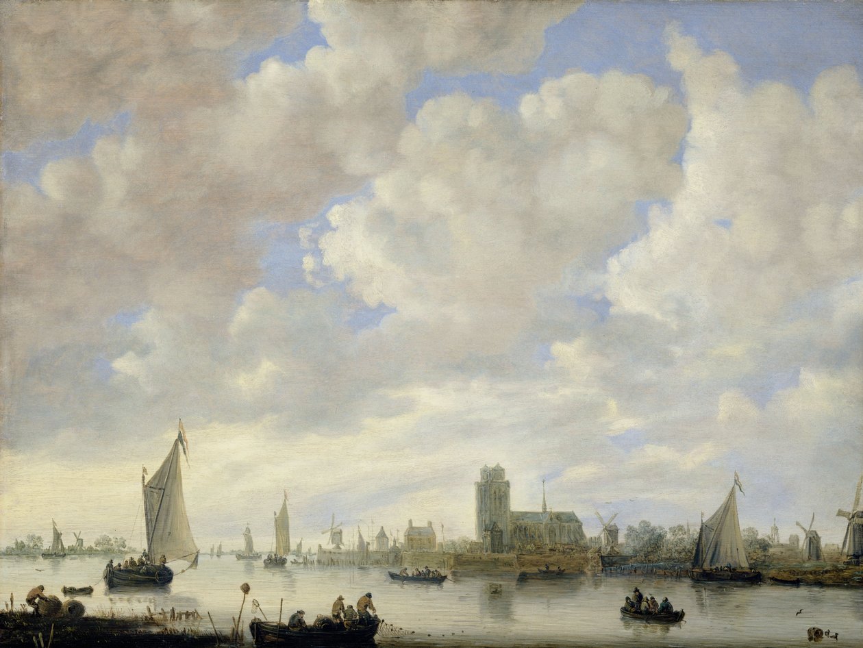 Utsikt over Merwede ved Dordrecht, ca. 1660 av Jeronimus van Diest
