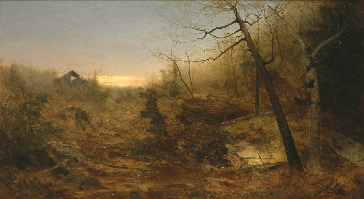 Høst, Mill Stream, 1860 av Jervis McEntee