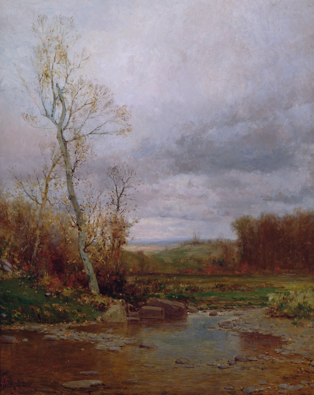 Elvelandskap, 1880 av Jervis McEntee