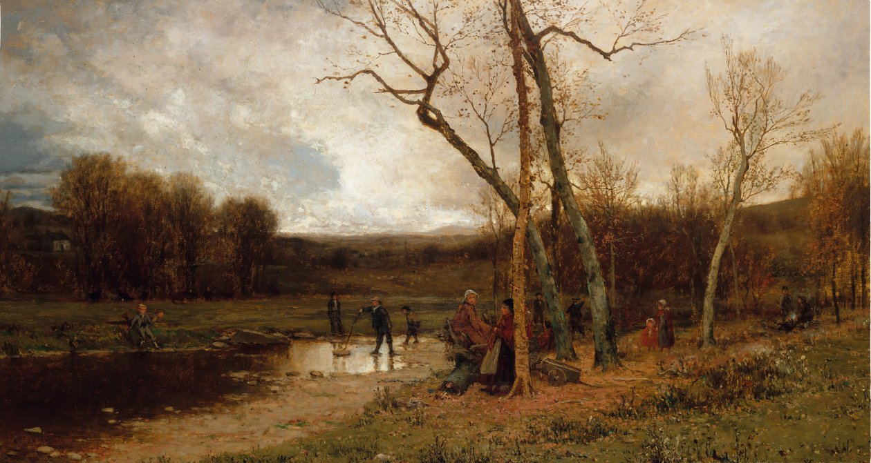 Lørdag ettermiddag, 1875. av Jervis McEntee