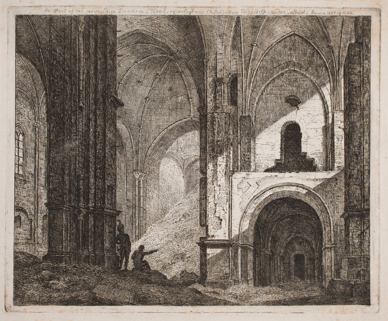 Interiør fra samme Ruin 1806 av Jes Bundsen
