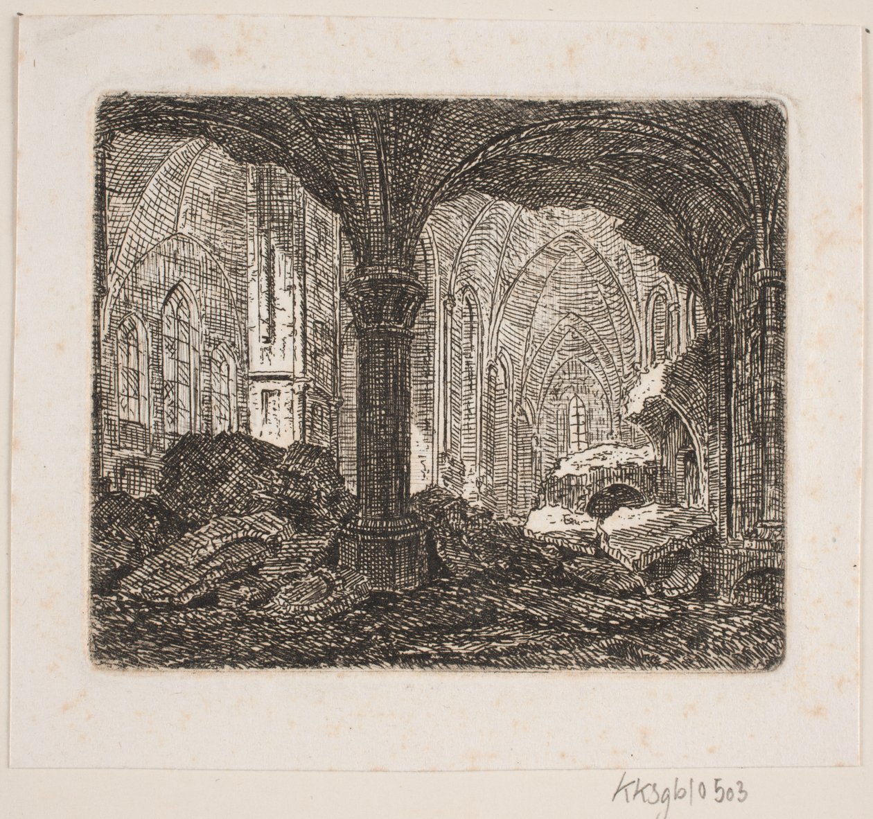 Interiør fra samme Ruin 1806 av Jes Bundsen