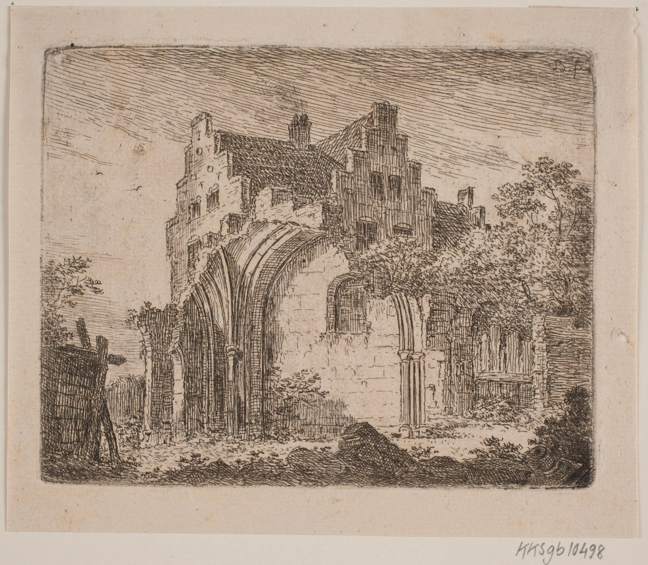 Ruin av en klosterbygning av Jes Bundsen