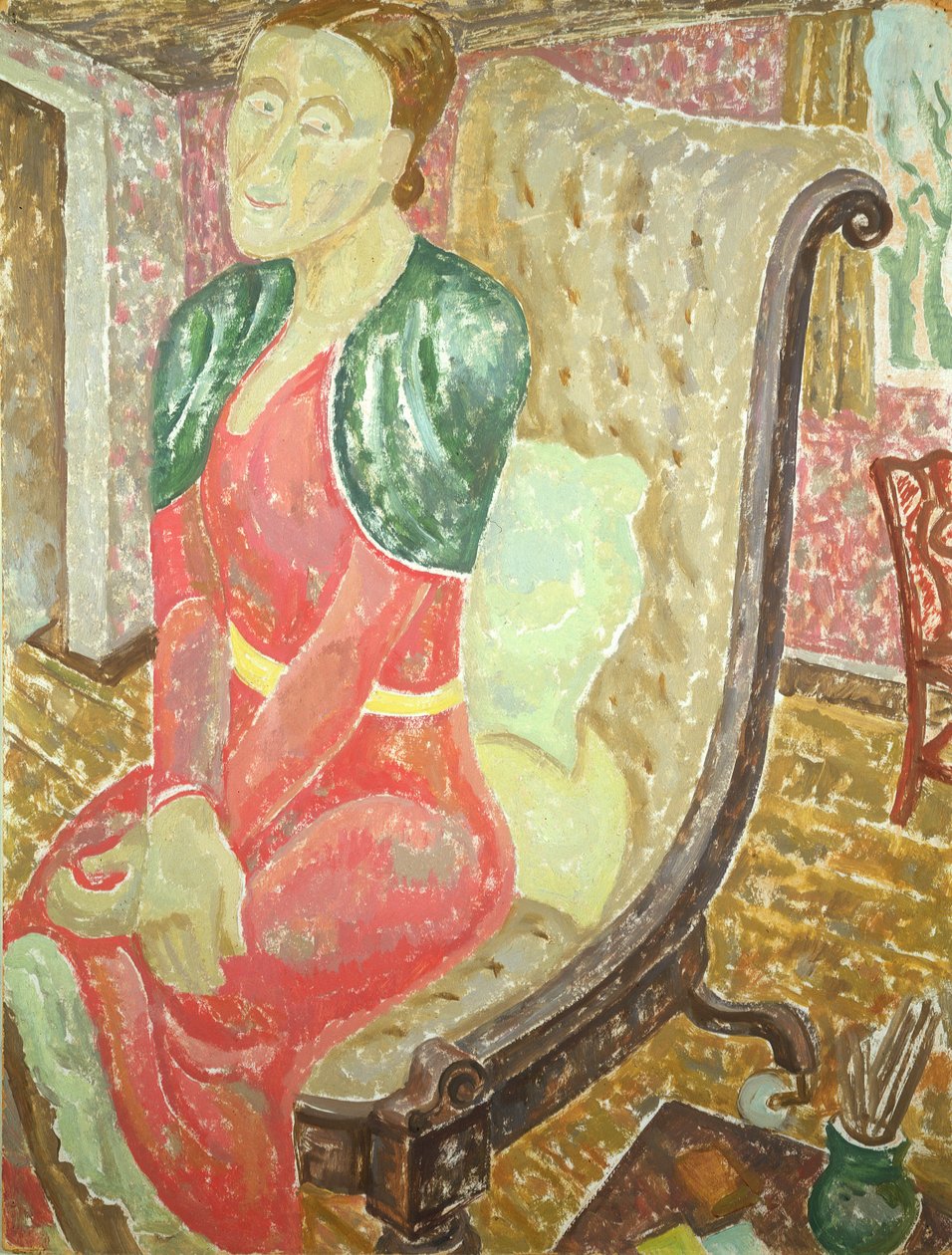Portrett av Katherina Dawson Giles (1878-1955), ca. 1930 av Jessica Stewart Dismorr