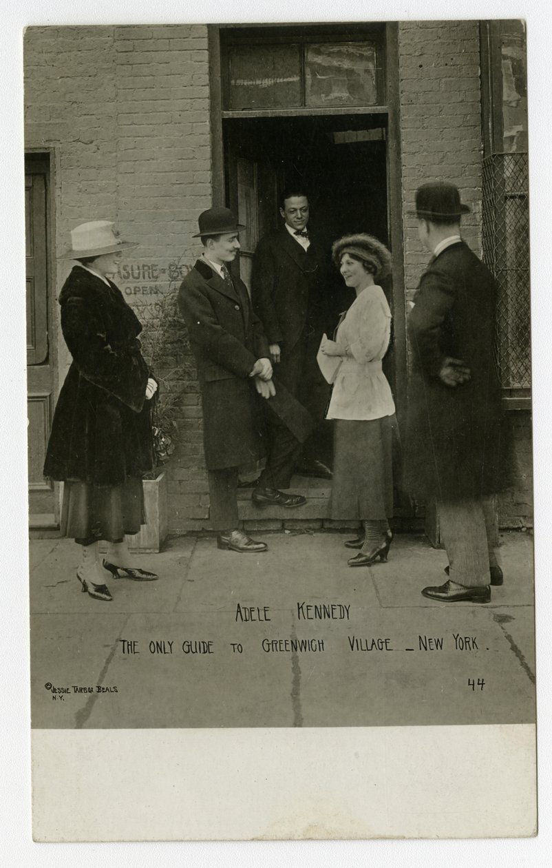 Adele Kennedy, den eneste guiden til Greenwich Village, New York, USA av Jessie Tarbox Beals