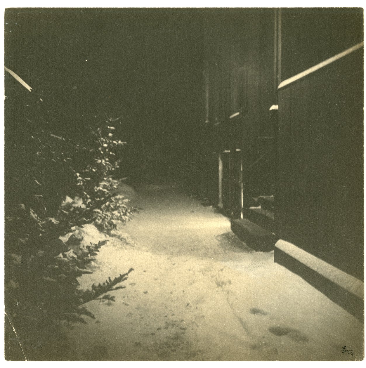 Bellingham Court, Boston, USA, ca. 1902-10 (foto av gelatinsølv) av Jessie Tarbox Beals