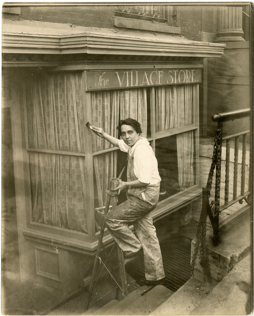 Charlotte Powell, landsbymaler, ca. 1905-16 (foto av gelatinsølv) av Jessie Tarbox Beals