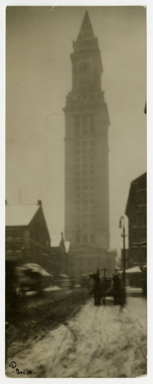 Custom House, Boston, USA, ca. 1902-10 (foto av gelatinsølv) av Jessie Tarbox Beals