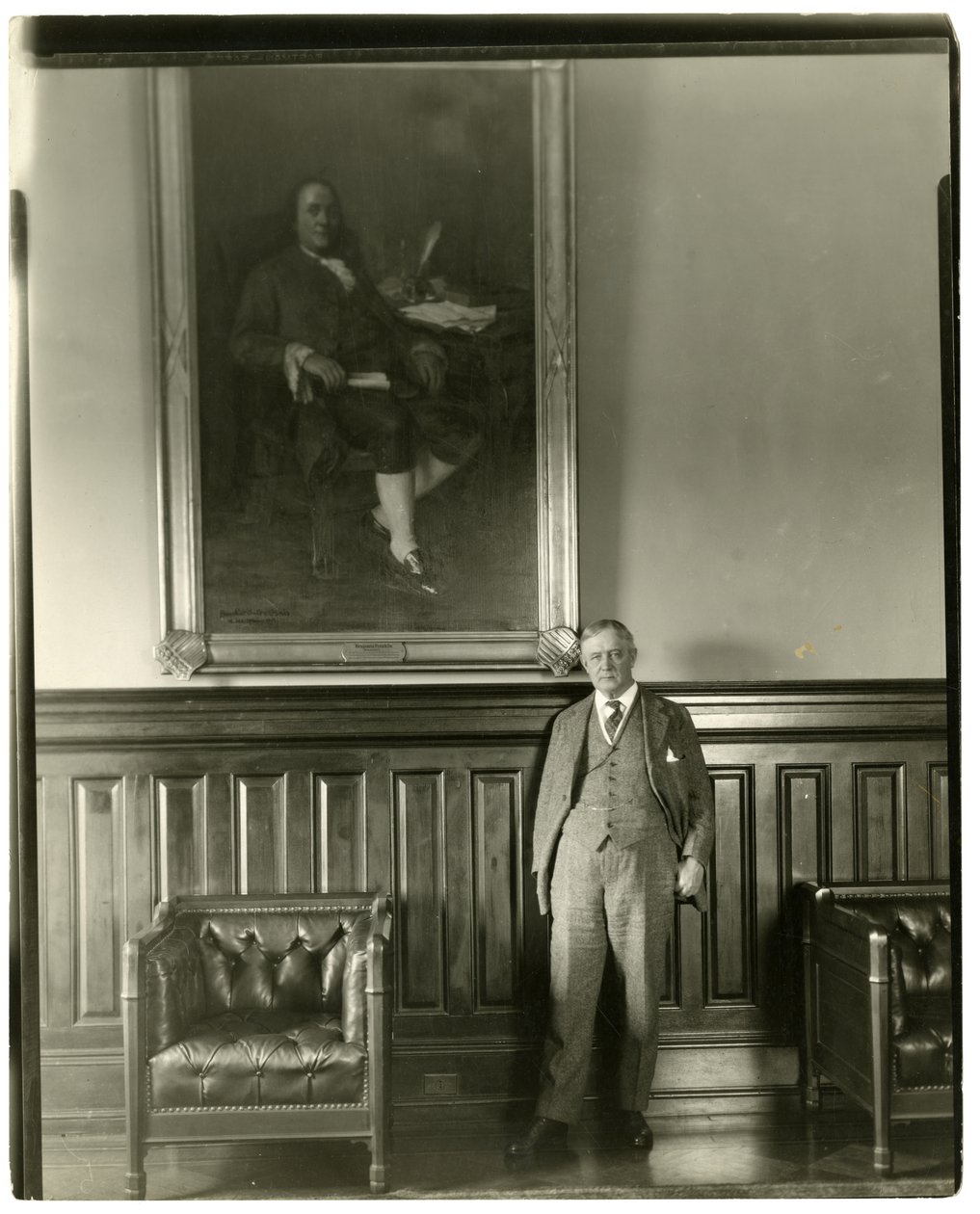 Tidligere generalpostmester, Harry S New, ca. 1905-37 av Jessie Tarbox Beals