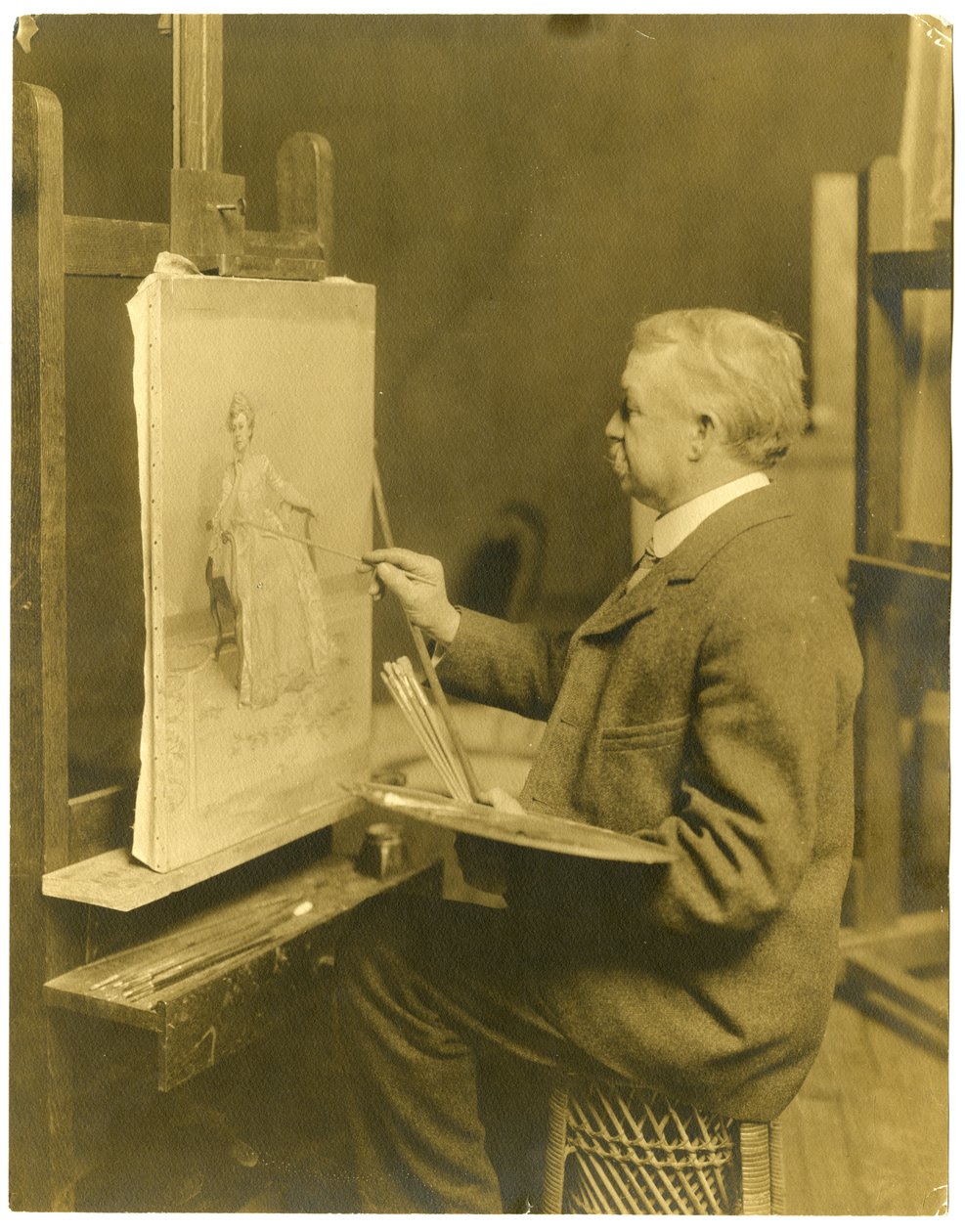 Frank Willett, ca. 1905-40 (foto av gelatinsølv) av Jessie Tarbox Beals
