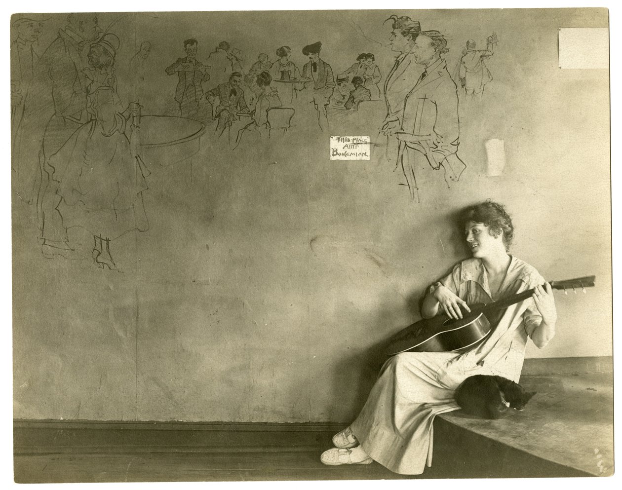 Grace Godwin's Garret, Greenwich Village, New York, USA, ca. 1917-18 (foto av gelatinsølv) av Jessie Tarbox Beals