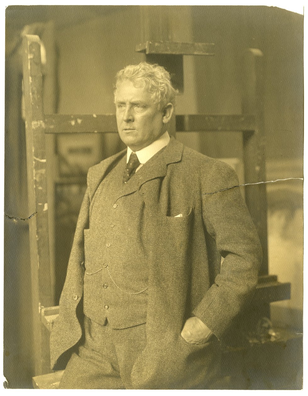 J Alden Weir, ca. 1905-19 (foto av gelatinsølv) av Jessie Tarbox Beals