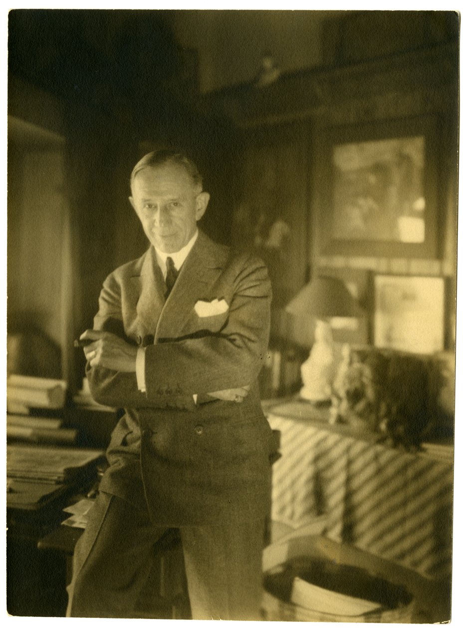 John McCutcheon, tegneserieskaper av Chicago, ca. 1905-40 (foto av gelatinsølv) av Jessie Tarbox Beals