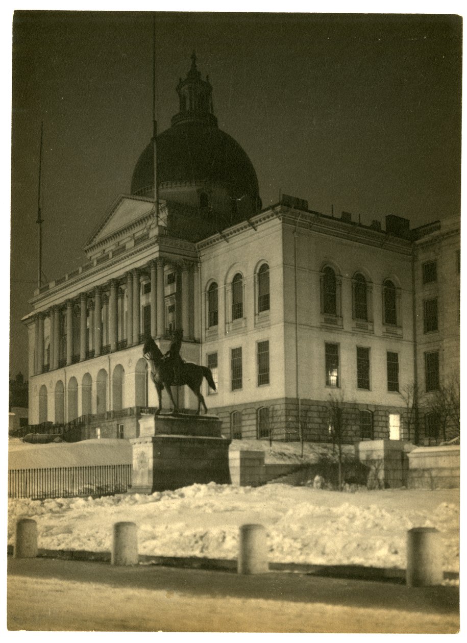 Massachusetts State House, Boston, USA, ca. 1902-10 (foto av gelatinsølv) av Jessie Tarbox Beals