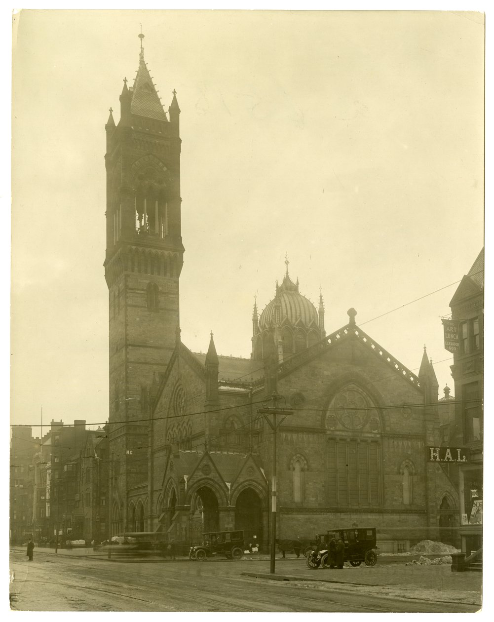 Old South Church, Boston, USA, ca. 1902-10 (foto av gelatinsølv) av Jessie Tarbox Beals