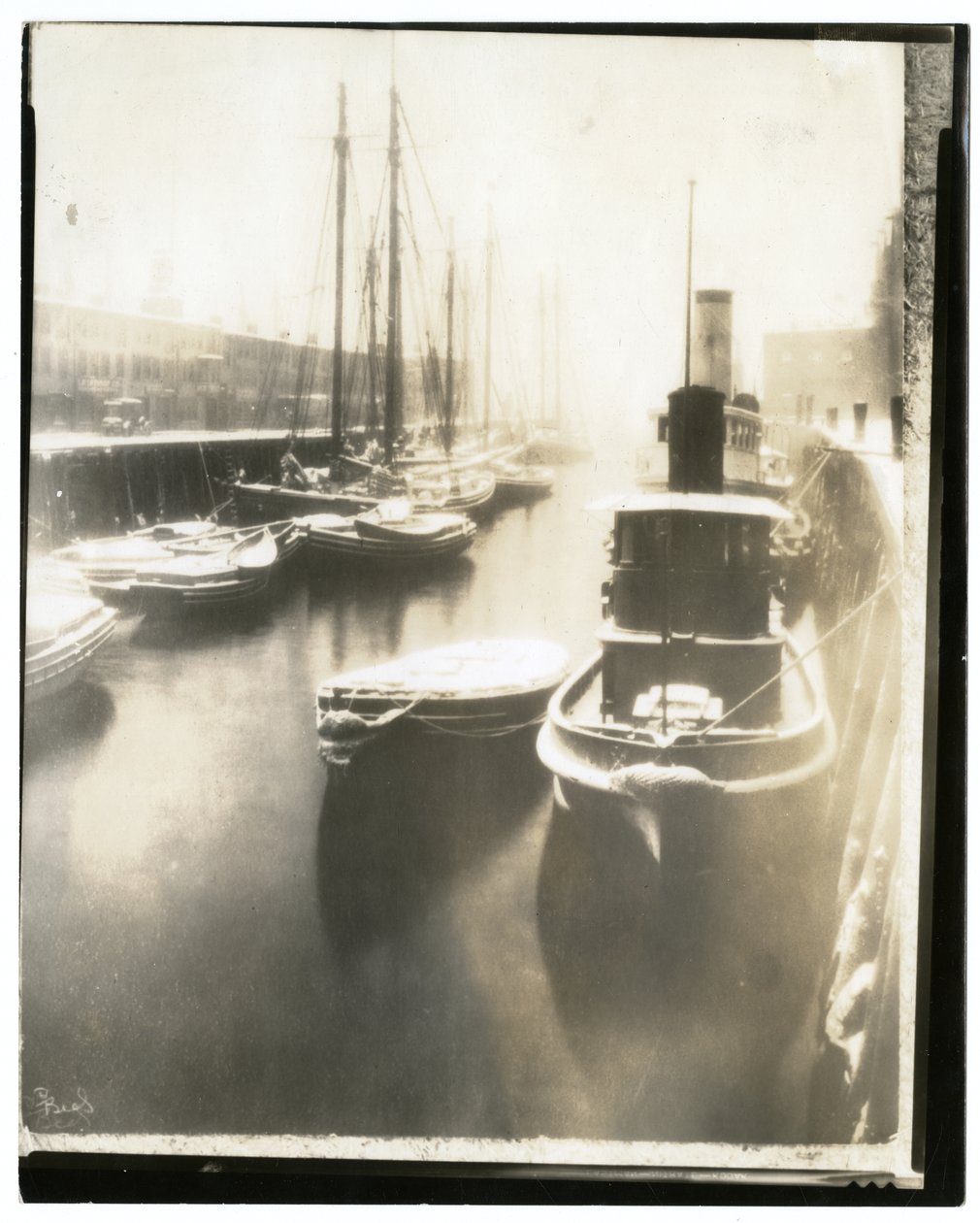 Old T Wharf, Boston, c.1902-10 (gelatin silver photo) av Jessie Tarbox Beals