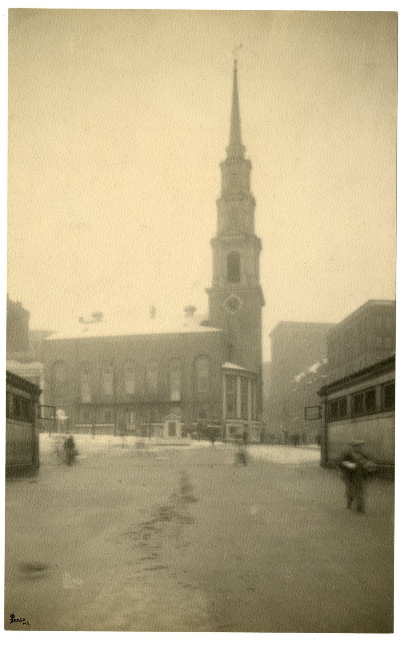 Park St Ch, Boston, USA, ca. 1902-10 (foto av gelatinsølv) av Jessie Tarbox Beals