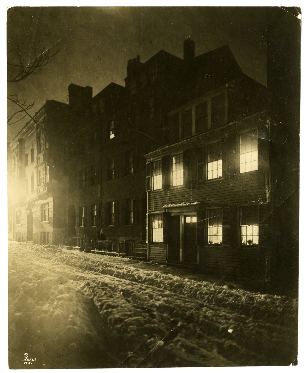Pinckney Street, Boston, Mass, USA, ca. 1902-10 (foto av gelatinsølv) av Jessie Tarbox Beals