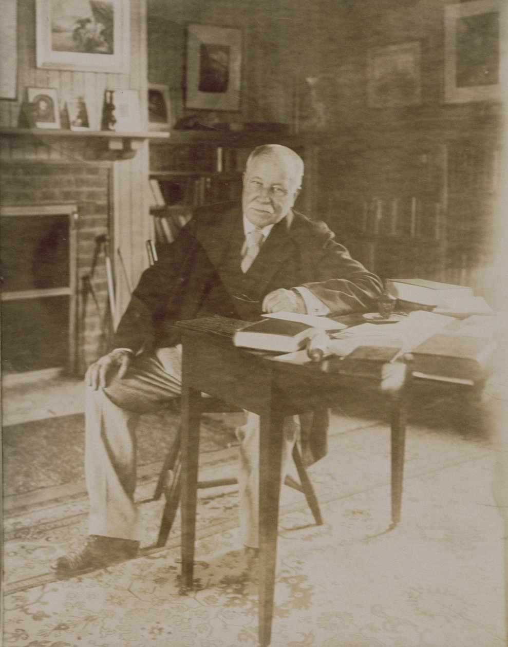 Portrett av William Dean Howells (1837-1920) 1918-20 av Jessie Tarbox Beals