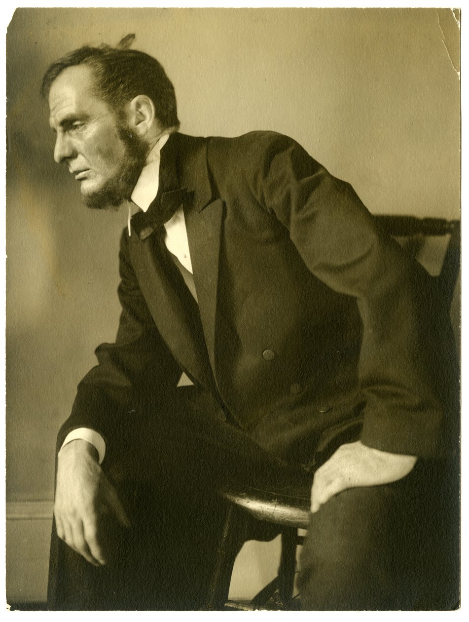 William Raoul fra Liberal Club som Abraham Lincoln, ca. 1905-13 av Jessie Tarbox Beals