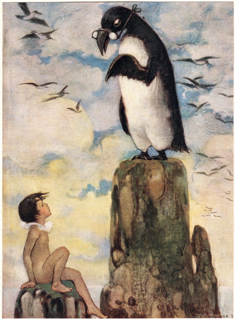 Og der så han den siste av Gairfowl, illustrasjon fra 